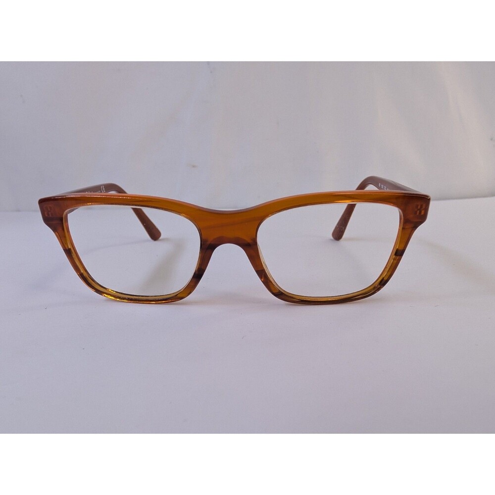 Ray-Ban Junior RY1536 3732 Kids Eyeglasses Frames Only Amber Brown Cat-Eye 46mm